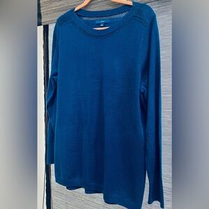Apt. 9 Sparkling Blue Knit Lightweight Sweater XL